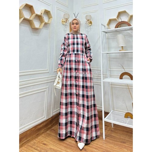 Safiya-001 Safiya Dress / Gamis Flanel Premium